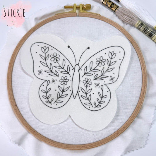 STICKIES "Schmetterling mit Blumen"