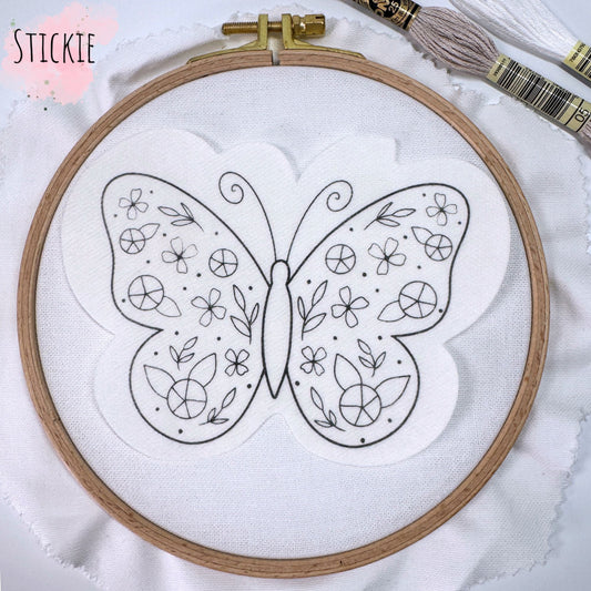 STICKIES "Schmetterling mit Rosen"