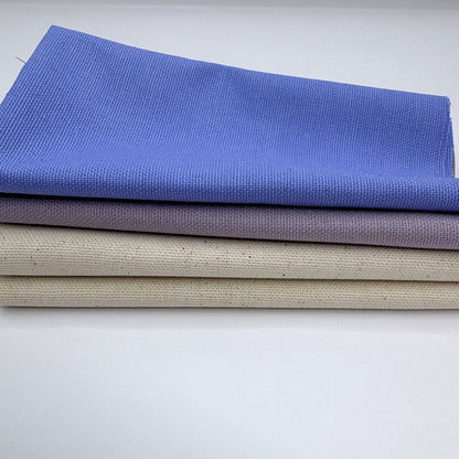 Stoff zum Sticken, Stoffpaket "Natur/Pastellflieder/Lavendel"
