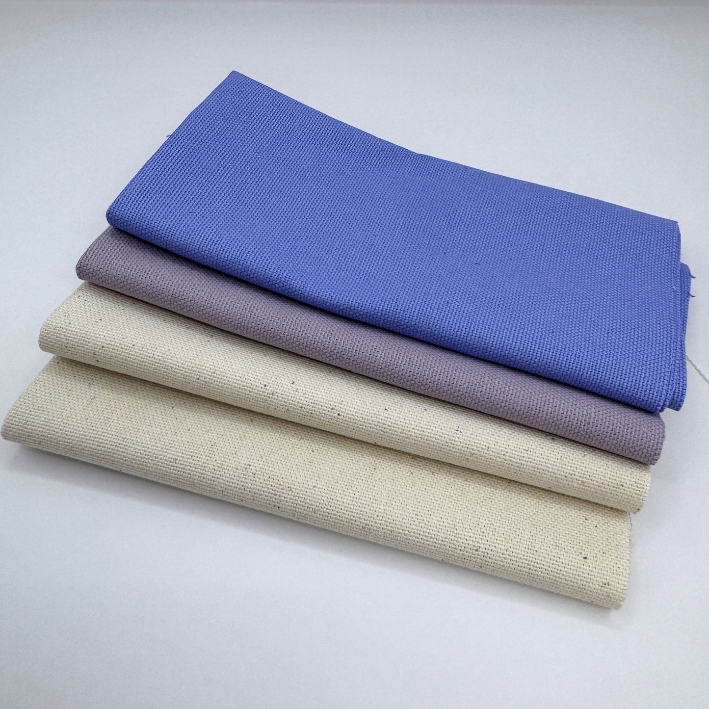 Stoff zum Sticken, Stoffpaket "Natur/Pastellflieder/Lavendel"