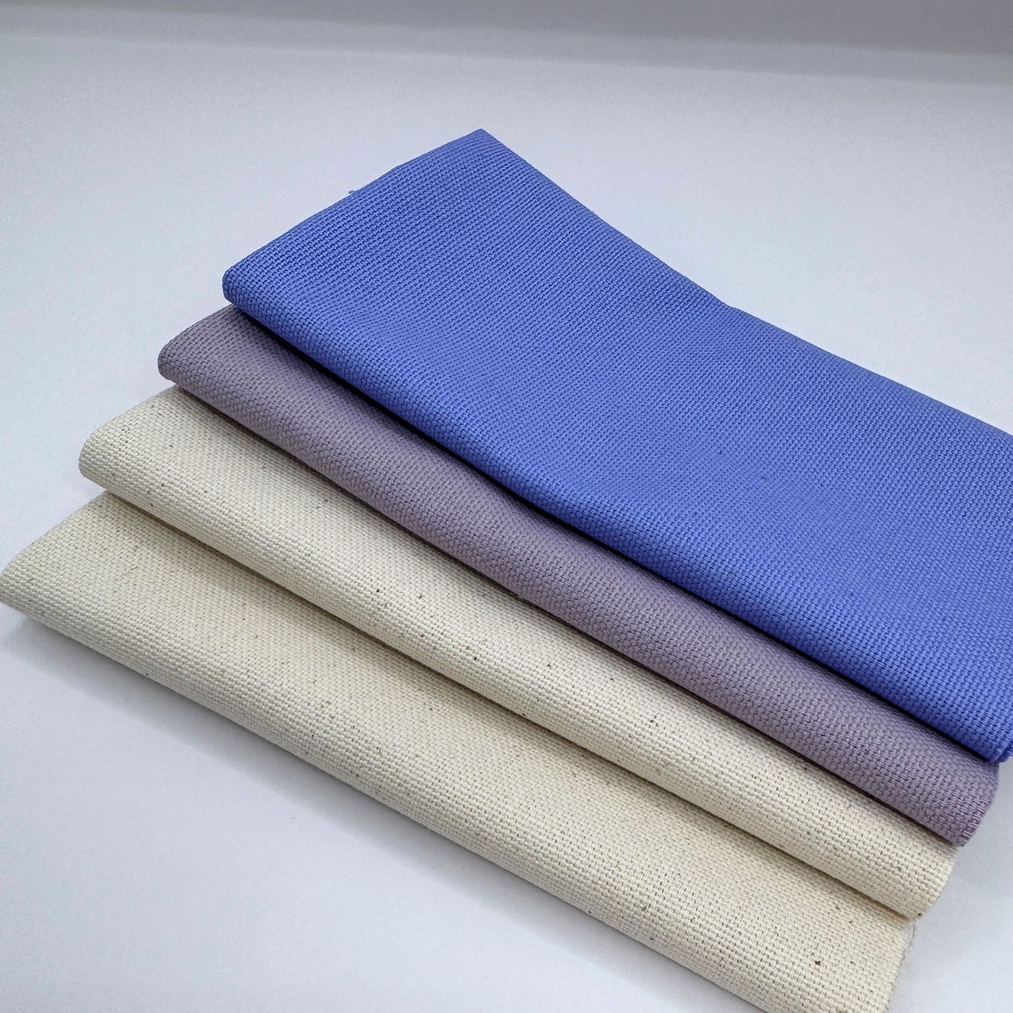 Stoff zum Sticken, Stoffpaket "Natur/Pastellflieder/Lavendel"