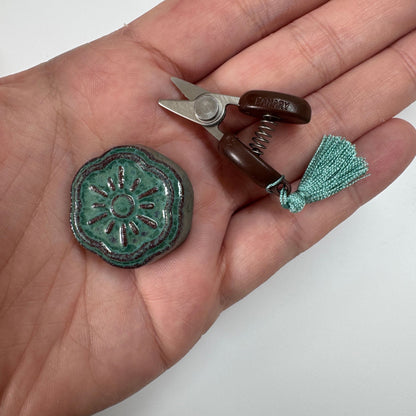 Cohana Nadelmagnet mit Mini Schere "Grün"