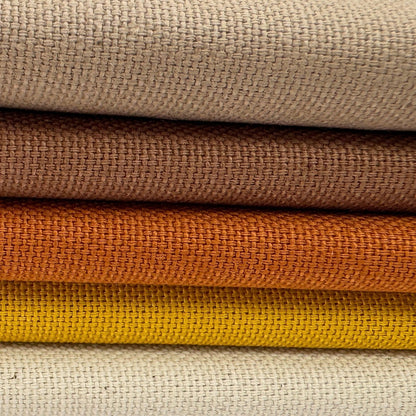 Stoff zum Sticken, Stoffpaket "Natur/Kürbis/Taupe"