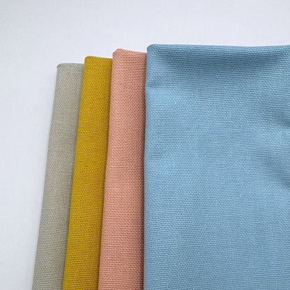 Stoff zum Sticken, Stoffpaket "Hellblau/Beige/Pfirsich"