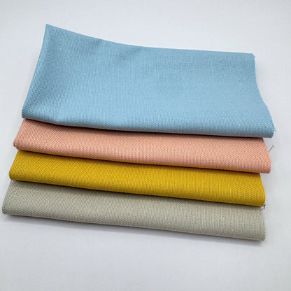 Stoff zum Sticken, Stoffpaket "Hellblau/Beige/Pfirsich"