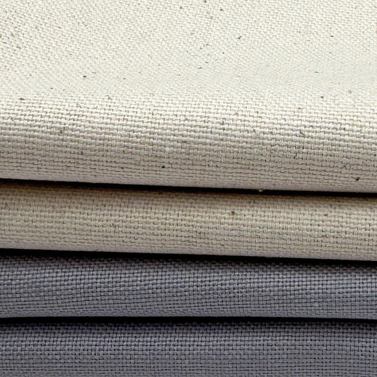 Stoff zum Sticken, Stoffpaket "Grau/Natur"