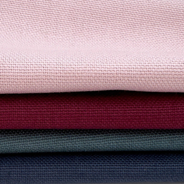 Stoff zum Sticken, Stoffpaket "Rosa/Beere/Schieferblau"