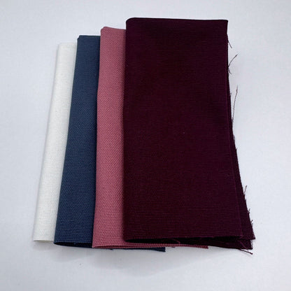 Stoff zum Sticken, Stoffpaket "Rosenholz/Schieferblau/Purpur"