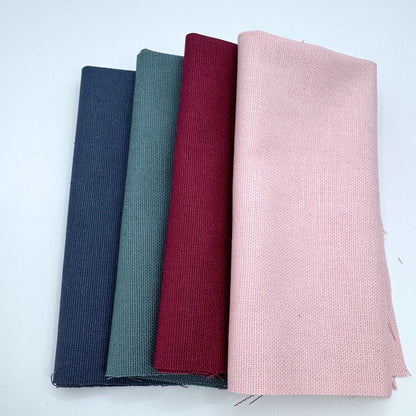 Stoff zum Sticken, Stoffpaket "Rosa/Beere/Schieferblau"