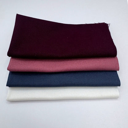 Stoff zum Sticken, Stoffpaket "Rosenholz/Schieferblau/Purpur"