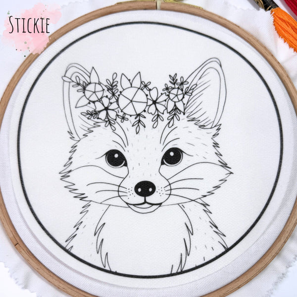STICKIES "Fuchs mit Blumenkranz"