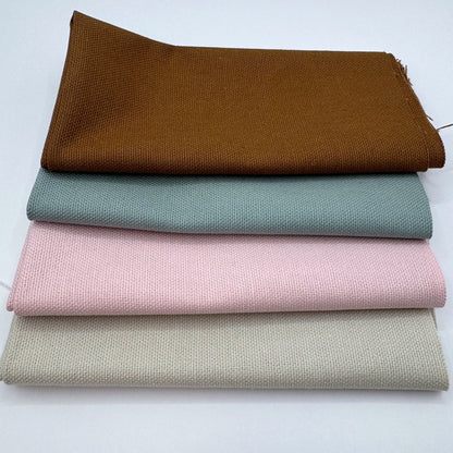 Stoff zum Sticken, Stoffpaket "Eukalyptus/Zimt/Rosa"