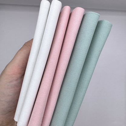 Stoff zum Sticken, Stoffpaket "Salbei/Rosa/Weiß"