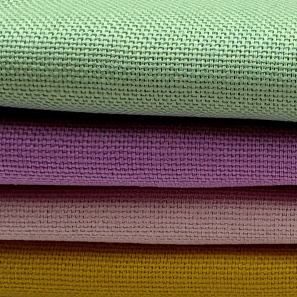 Stoff zum Sticken, Stoffpaket "Gelb/Rosa/Mint"