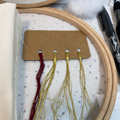 Stickkit "Skandi Häuser", Set zum Sticken