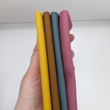 Stoff zum Sticken, Stoffpaket "Senf/Ozeangrün/Zimt"