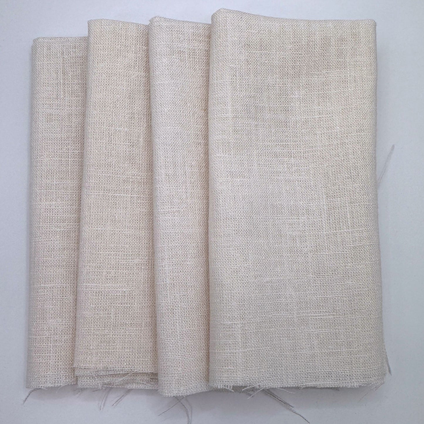 Stoff Paket zum Sticken, Leinen/Baumwollle, "Naturweiß"