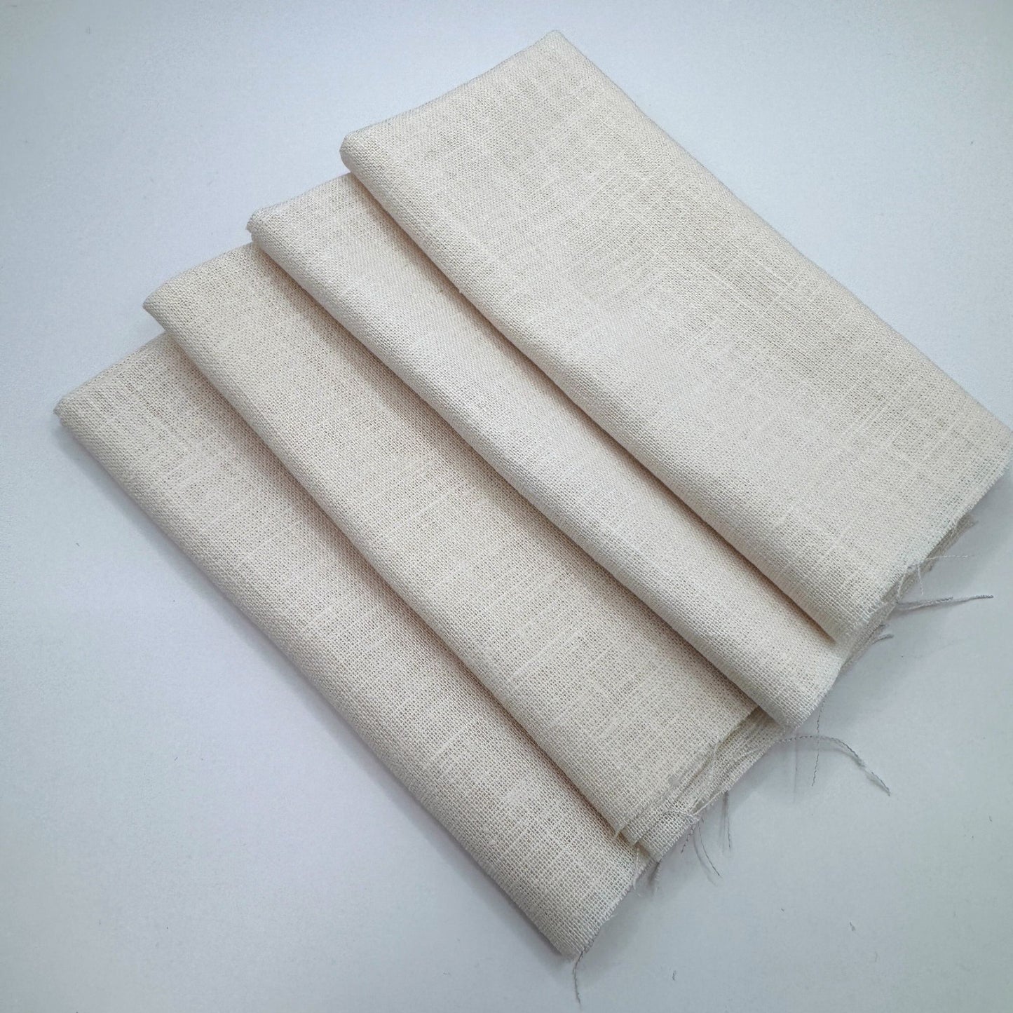 Stoff Paket zum Sticken, Leinen/Baumwollle, "Naturweiß"