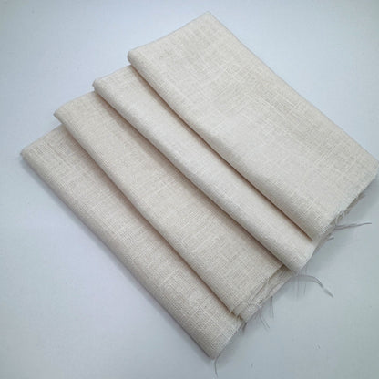 Stoff Paket zum Sticken, Leinen/Baumwollle, "Naturweiß"