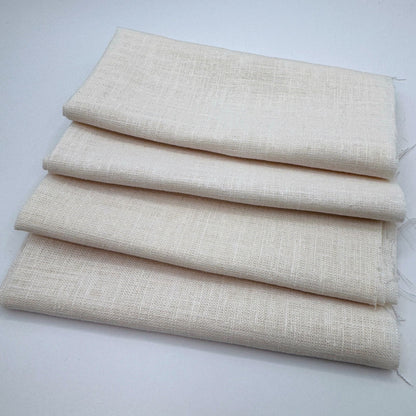 Stoff Paket zum Sticken, Leinen/Baumwollle, "Naturweiß"