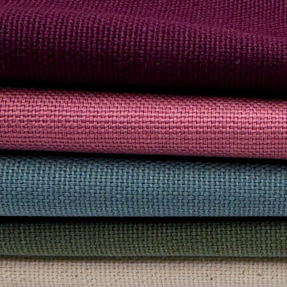 Stoff zum Sticken, Stoffpaket "Natur/Aubergine/Rosenholz"