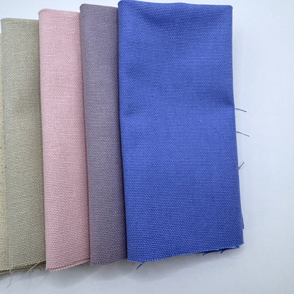 Stoff zum Sticken, Stoffpaket "Natur/Rosa/Lavendel"