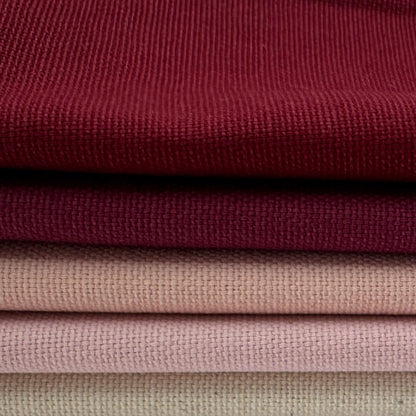 Stoff zum Sticken, Stoffpaket "Rosa/Bordeaux/Beere"