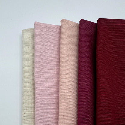 Stoff zum Sticken, Stoffpaket "Rosa/Bordeaux/Beere"