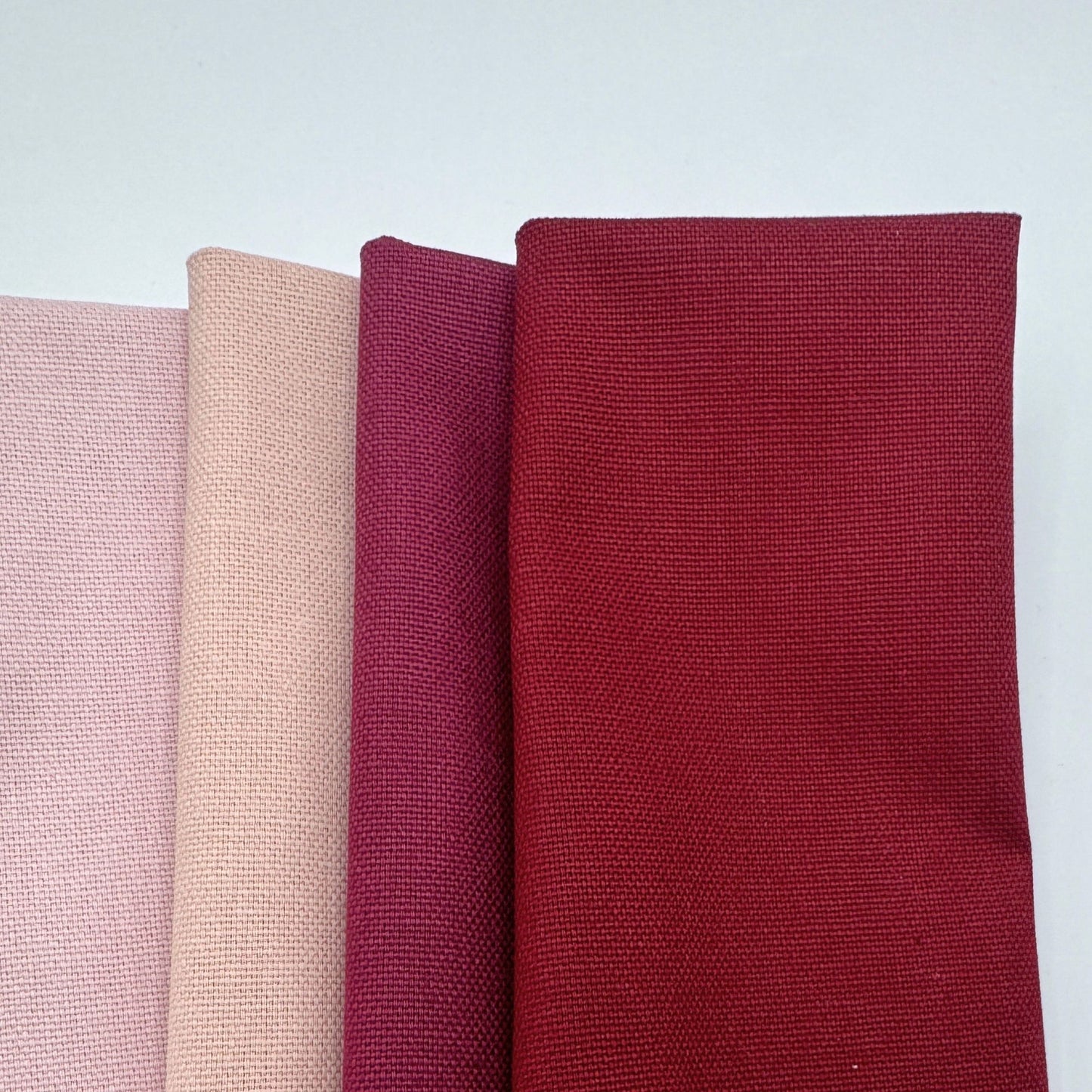 Stoff zum Sticken, Stoffpaket "Rosa/Bordeaux/Beere"