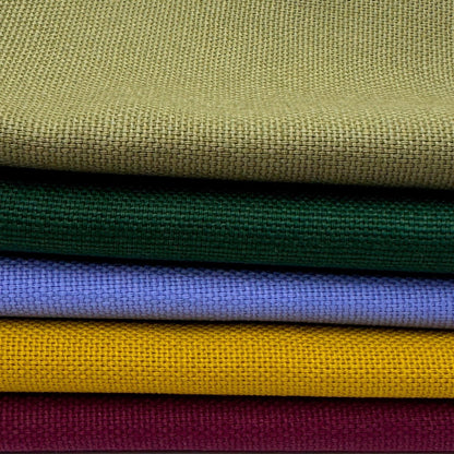 Stoff zum Sticken, Stoffpaket "Olive/Flieder/Senf"