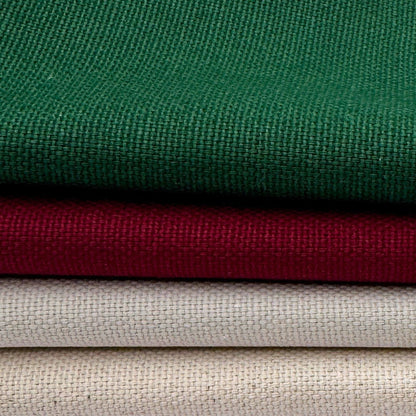 Stoff zum Sticken, Stoffpaket "Tannengrün/Natur/Bordeaux" Weihnachts Kollektion 2025