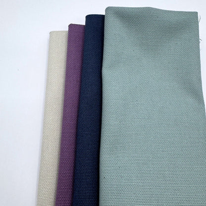 Stoff zum Sticken, Stoffpaket "Eukalyptus/Schieferblau/Beige"