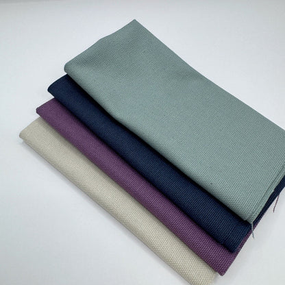 Stoff zum Sticken, Stoffpaket "Eukalyptus/Schieferblau/Beige"
