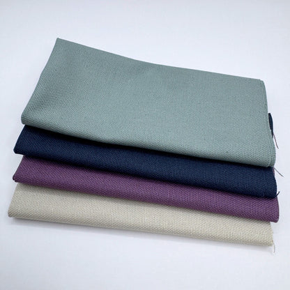Stoff zum Sticken, Stoffpaket "Eukalyptus/Schieferblau/Beige"