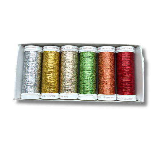 Holo Schimmer Stickgarn 6er Set "Bestseller"
