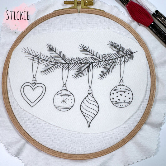 STICKIES "Tannenzweig mit Kugeln"