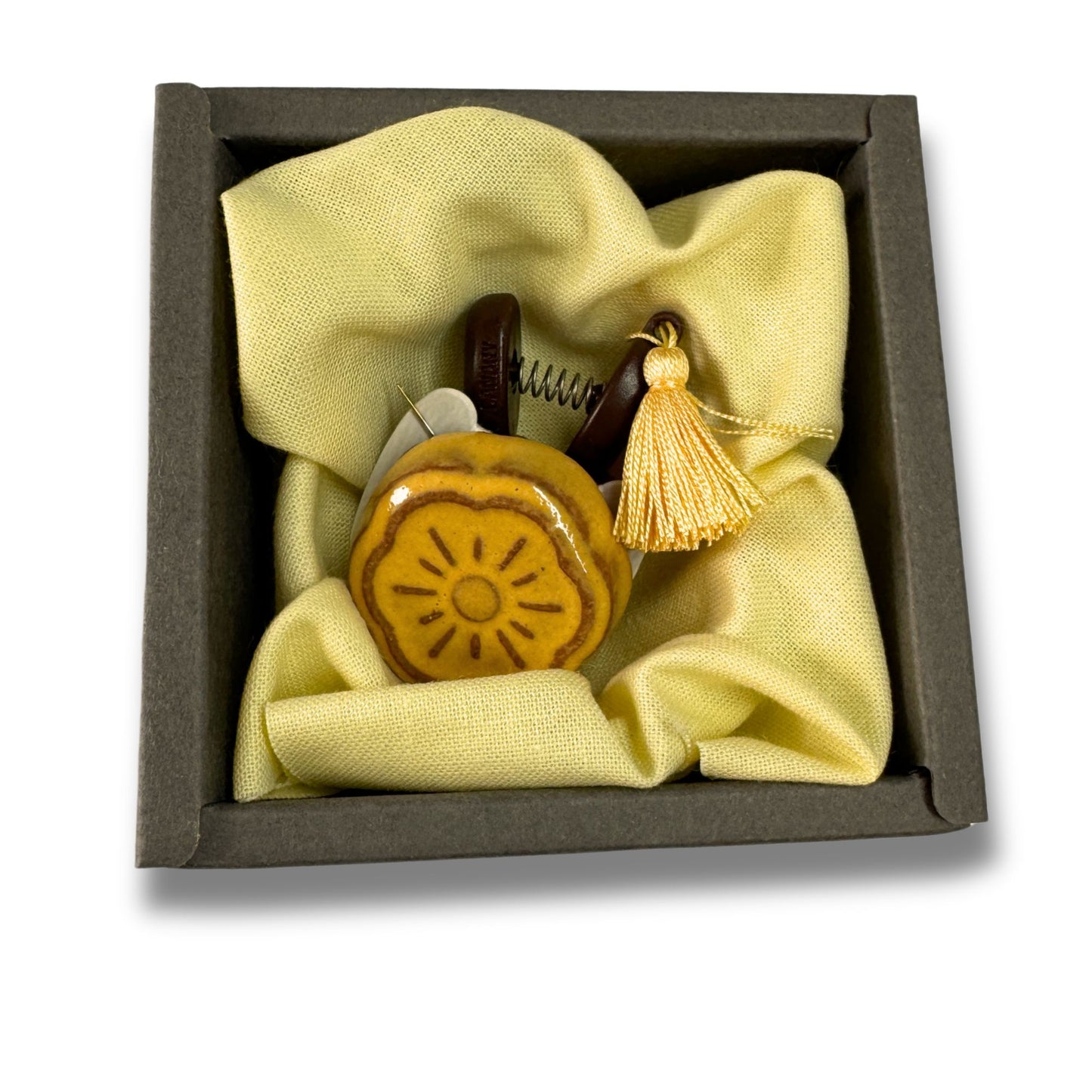 Cohana Nadelmagnet mit Mini Schere "Gelb"