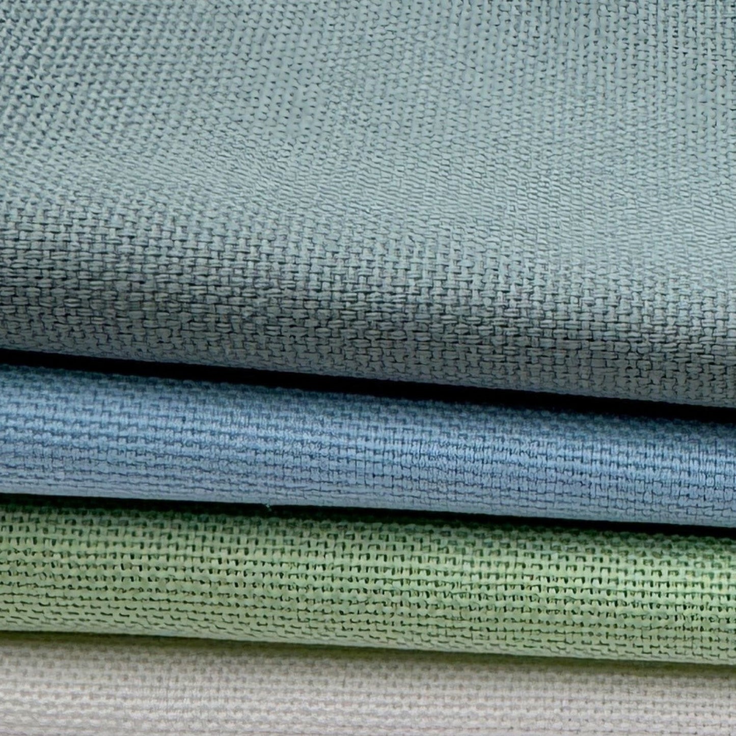 Stoff zum Sticken, Stoffpaket "Mint/Eukalyptus/Blau"