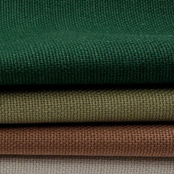 Stoff zum Sticken, Stoffpaket "Tannengrün/Beige/Zimt"