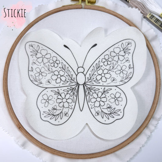 STICKIES "Floraler Schmetterling"