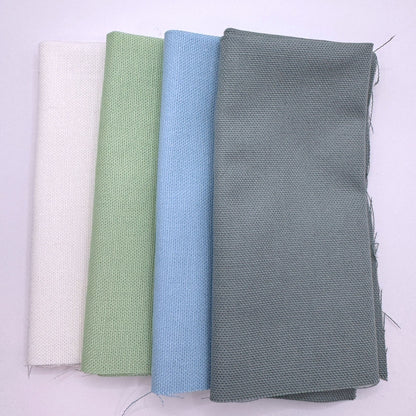 Stoff zum Sticken, Stoffpaket "Mint/Eukalyptus/Blau"