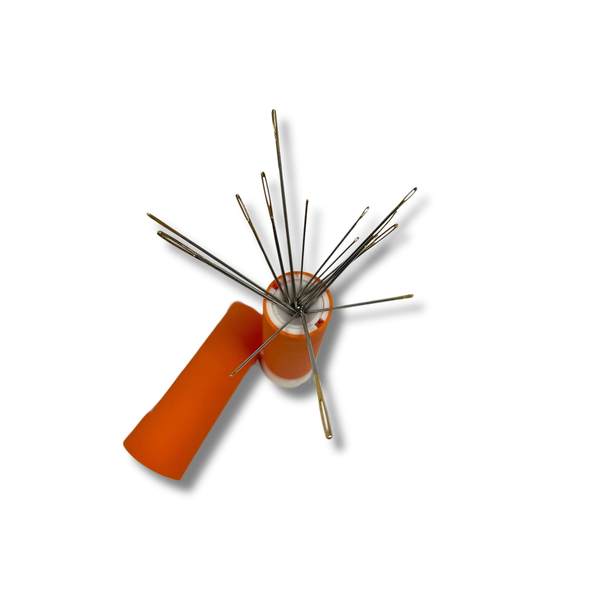 nadeln aufbewahren Nadel-Twister, Nadel Aufbewahrung, Gefüllter Nadeltwister "Orange" – Embroideryloversteffi