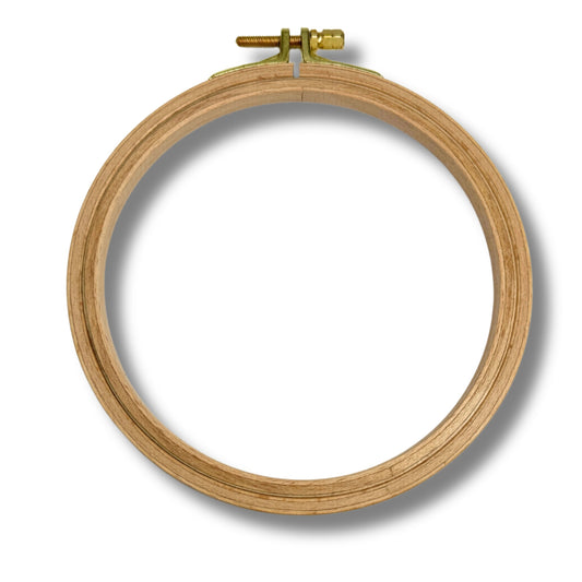 Stickring 13 cm, Stickrahmen, Stickrahmen mit Schraube, Buchenholz Ring
