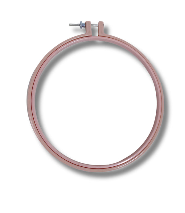 Stickring 20,3 cm, Stickring "Altrosa" , Stickrahmen, Stickrahmen mit Schraube, Sticken, Bunter Stickrahmen