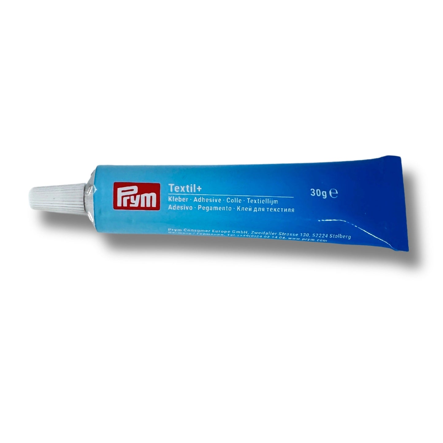 Kleber zum Verkleben der fertigen Stickringe, Textilkleber Plus von Prym, 30g