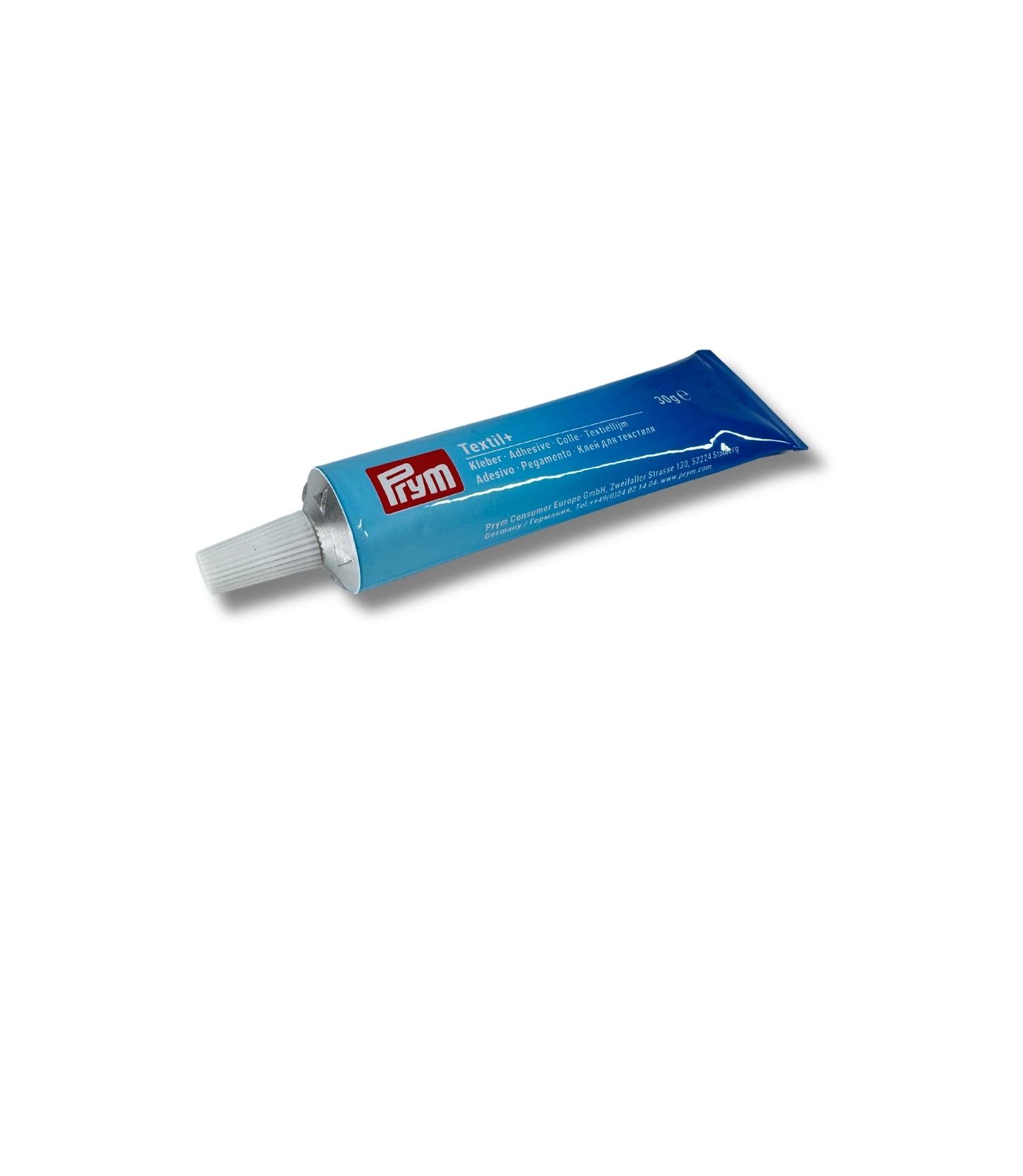 Kleber zum Verkleben der fertigen Stickringe, Textilkleber Plus von Prym, 30g