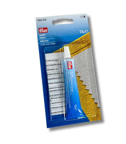 Kleber zum Verkleben der fertigen Stickringe, Textilkleber Plus von Prym, 13g