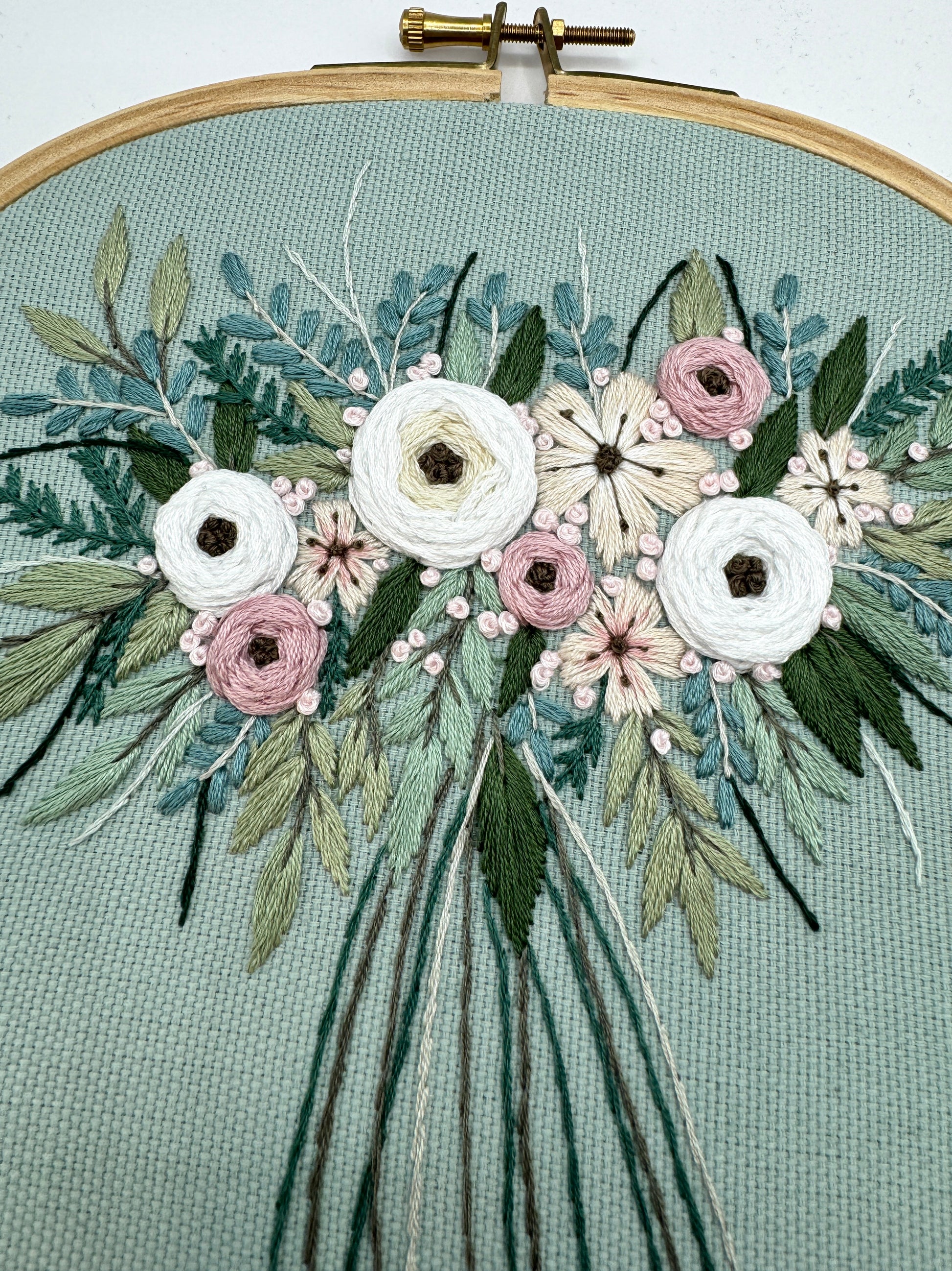 Stickkit, Frühlingsstrauß, Stickset, Set zum Sticken