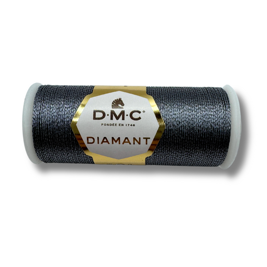 Metall Stickgarn, DMC Diamant, Garn "Grau"