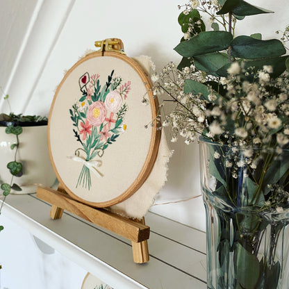 Stickvorlage, Spring Bouquet, Blumenstrauß, Stickbild Anfänger, Embroidery Pattern, Modern Embroidery